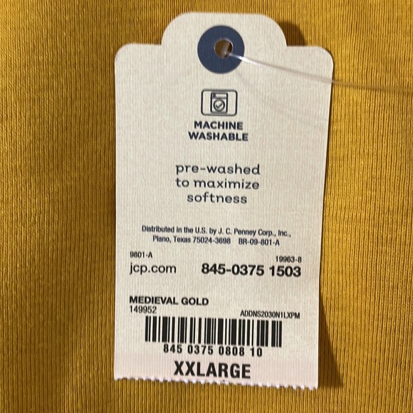 2/$18 St. John’s Bay Medieval Gold Essential Tee Size XXL - Picture 8 of 8